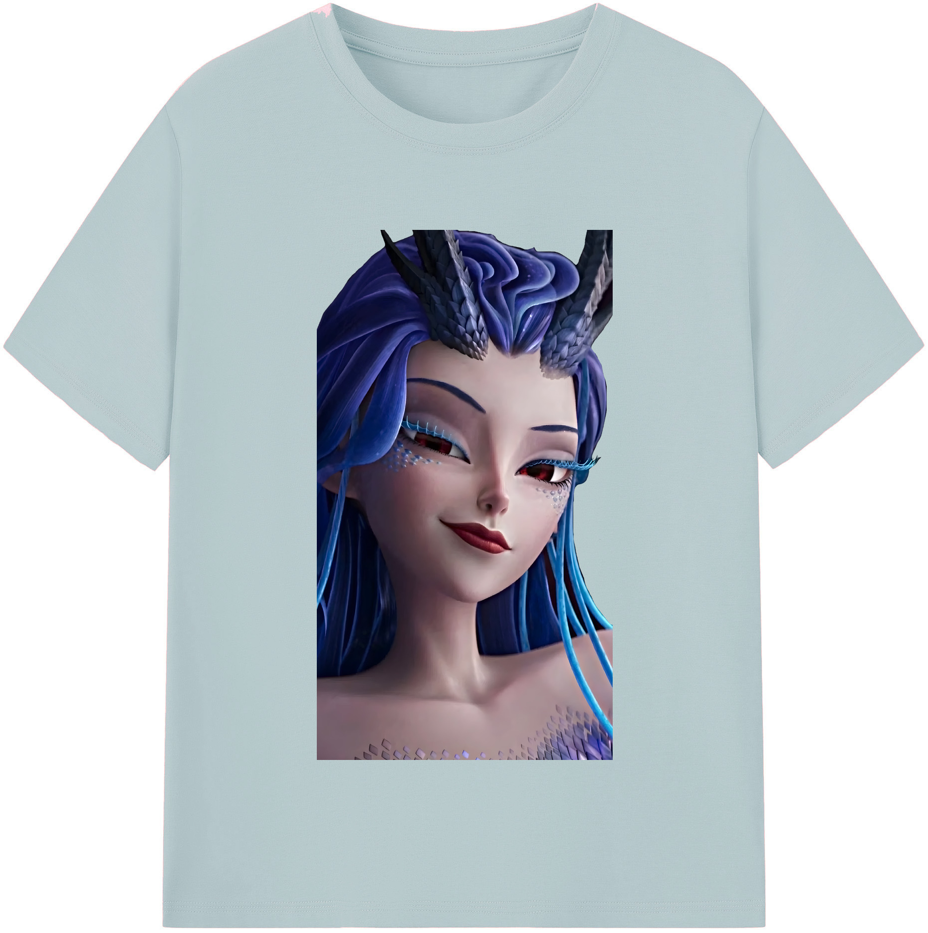 （画像用） Ne Zha 2 ナタ 魔童の大暴れ 綿100％半袖Tシャツ（フロントプリント）